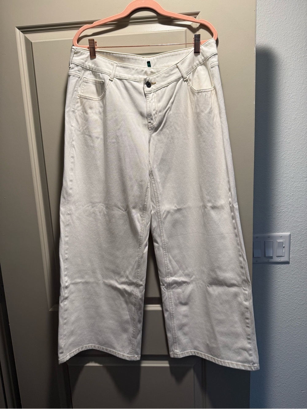 HALARA White Wide Leg Jeans - Flare